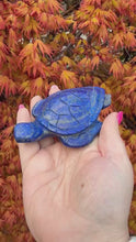 Load and play video in Gallery viewer, Quality Lapis Lazuli Turtle Carving
