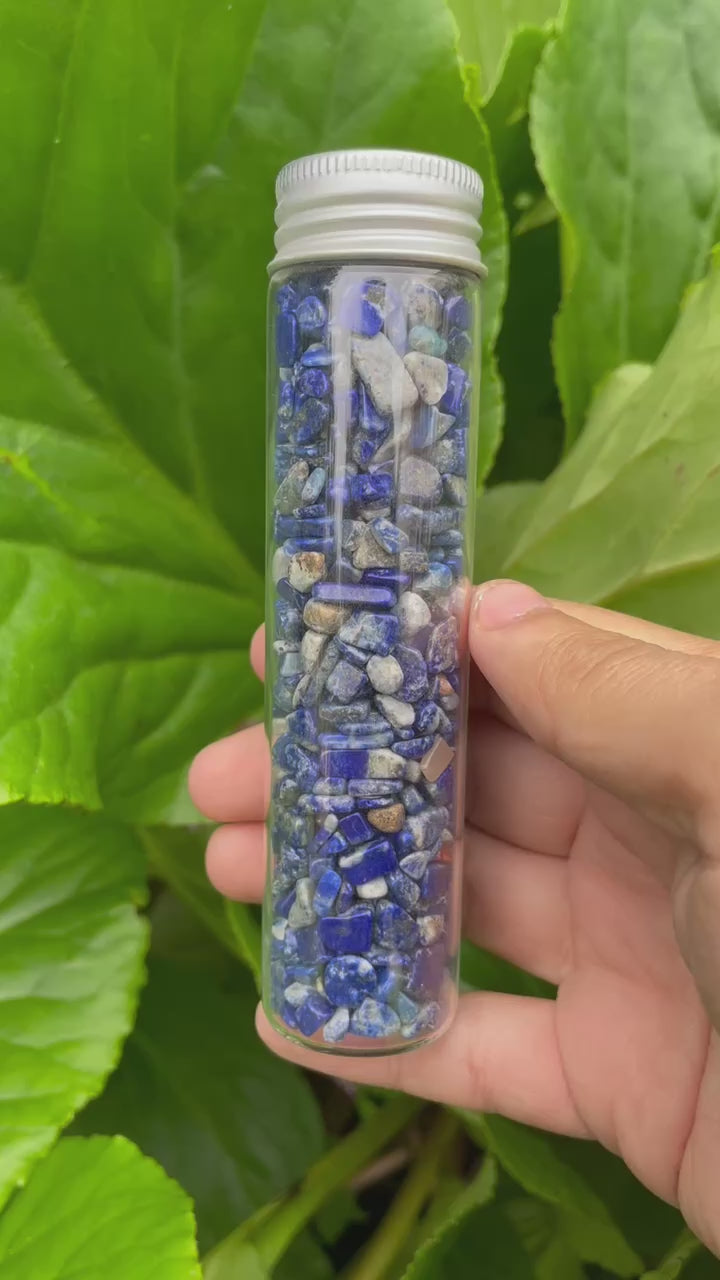 Lapis Lazuli Chip Bottle