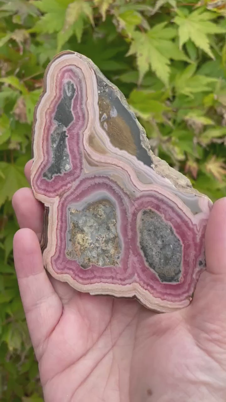 Large Rhodochrosite Slice Specimens