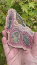 Load and play video in Gallery viewer, Large Rhodochrosite Slice Specimens
