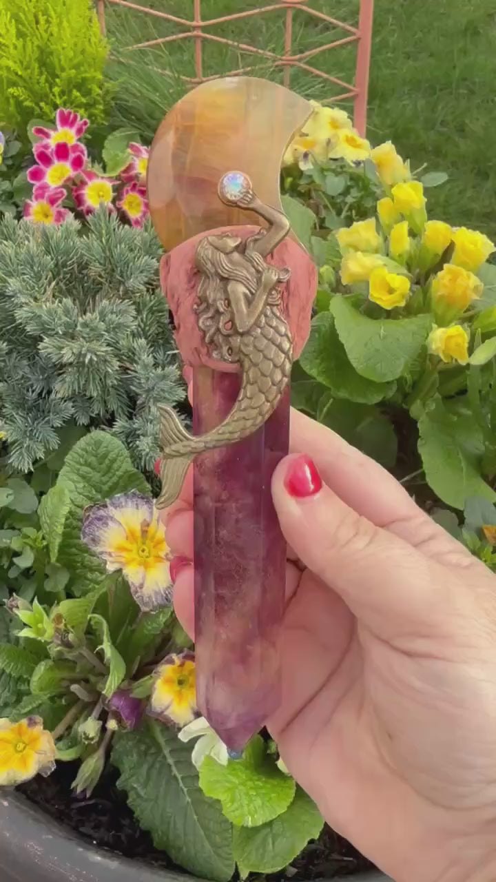 Yellow Fluorite and Fluorite Manifestation Wand