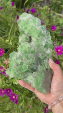 Load and play video in Gallery viewer, Incredible Octahedral Green Fluorite Specimen
