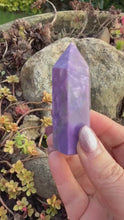 Load and play video in Gallery viewer, Charoite Tower Carving
