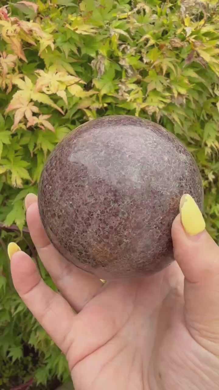 Statement Garnet Sphere from Brazil 7.8cm Dia