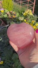 Load and play video in Gallery viewer, Rose Quartz Heart Carving On Stand
