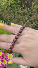 Load and play video in Gallery viewer, Red Tigers Eye Bracelet 8mm Beads
