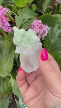 Load and play video in Gallery viewer, Rare Prehnite on Calcite from Sichuan
