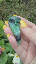 Load and play video in Gallery viewer, Ruby in Zoisite Raven Carving
