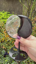 Load and play video in Gallery viewer, Yin Yang Quartz and Obsidian Carving with Stand

