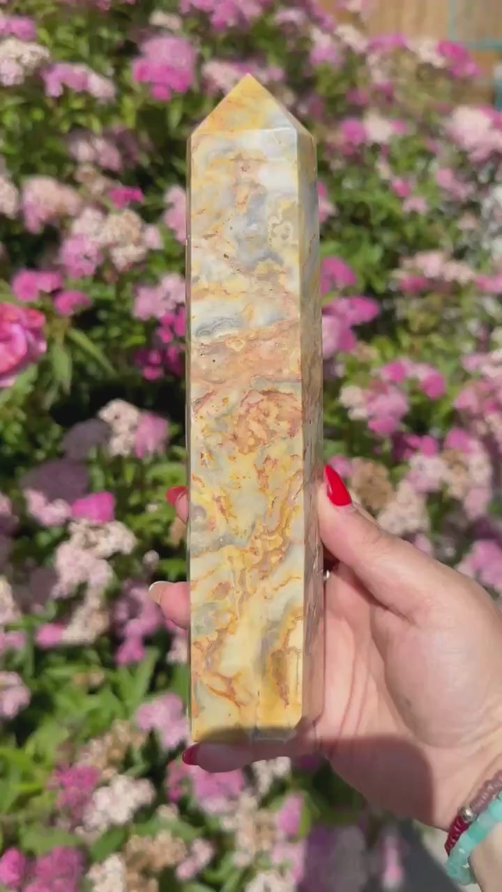Crazy Lace Agate Tower