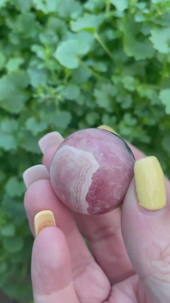 Rhodochrosite Sphere