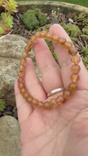 Load and play video in Gallery viewer, Rutilated Quartz Bracelet 7mm Beads
