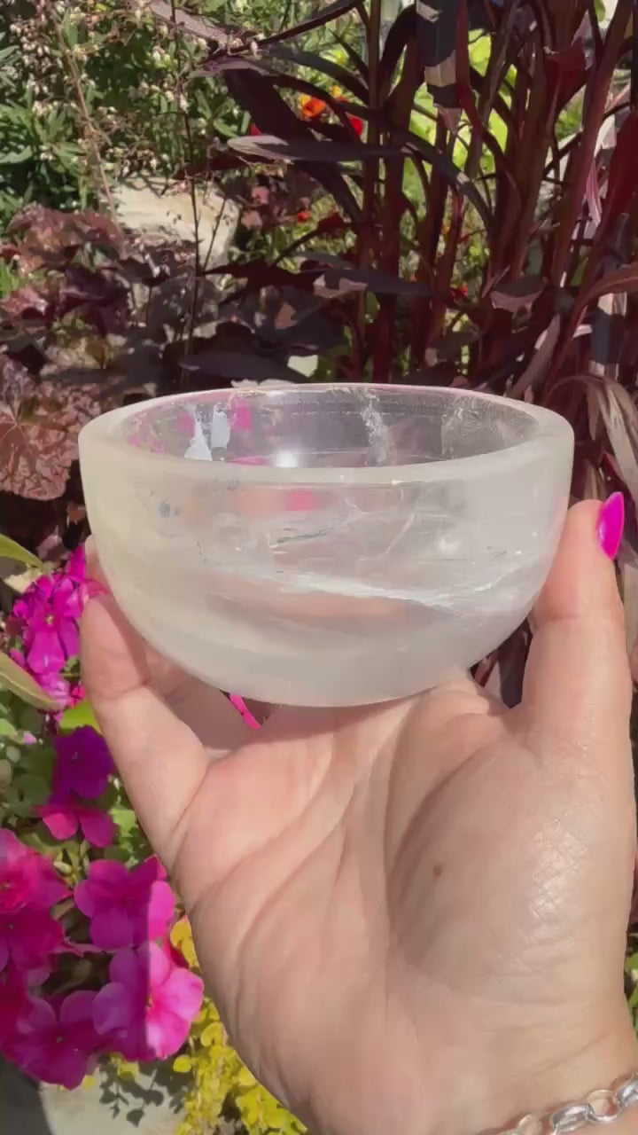 High Quality Clear Quartz Bowl