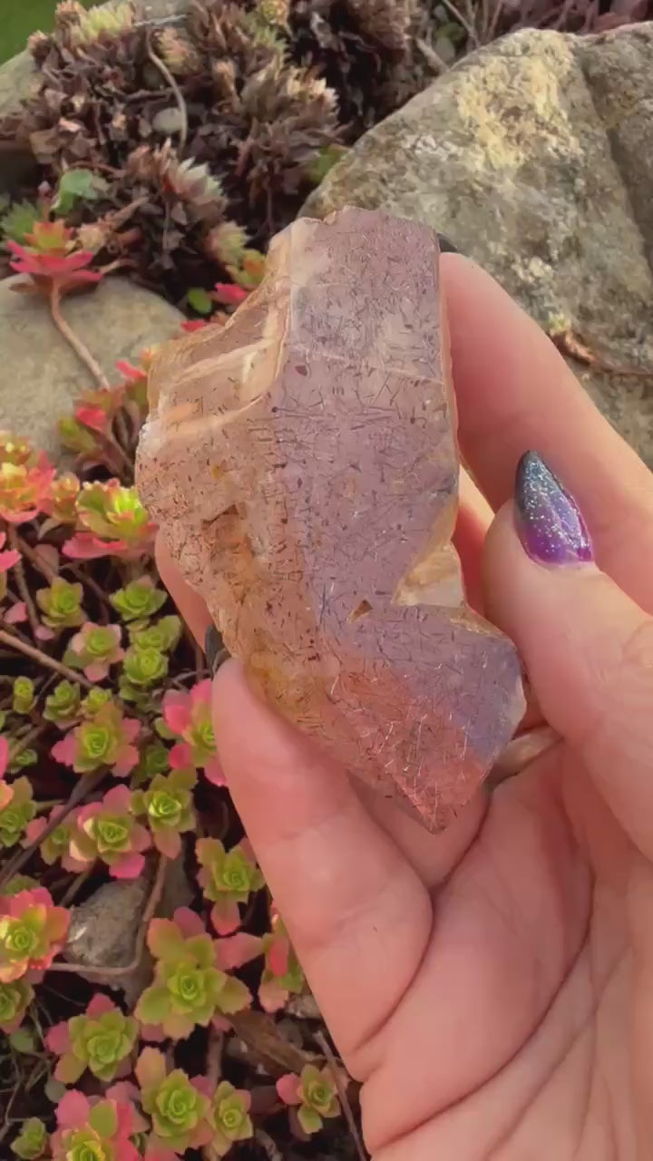 Lepidocrocite Specimen in Quartz Point