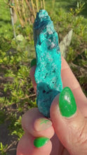 Load and play video in Gallery viewer, Gem Silica with Chrysocolla and Opal Specimen
