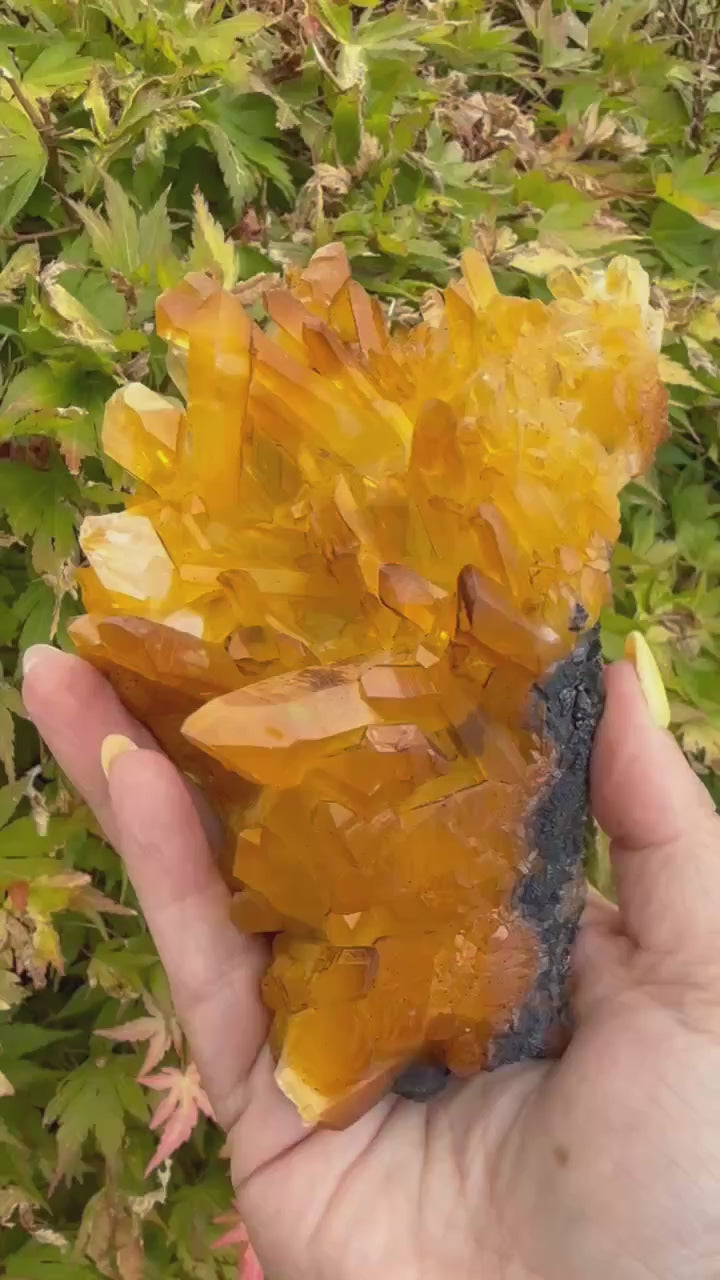 Natural Iridescent Quartz Cluster Specimen from South Africa