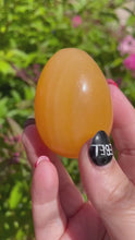 Load and play video in Gallery viewer, Yellow Calcite Egg
