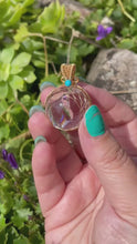 Load and play video in Gallery viewer, Rainbow Quartz Sphere Pendant
