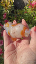 Load and play video in Gallery viewer, Druzy Agate Seal Carving
