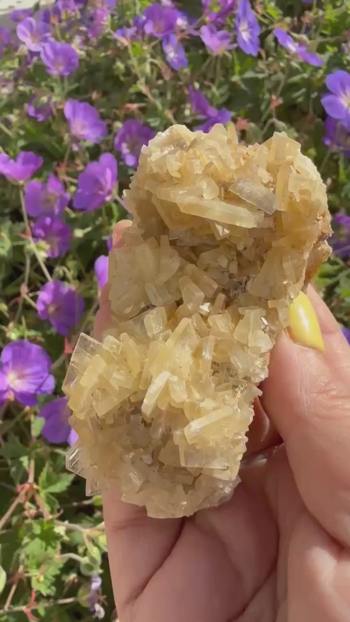 Yellow Barite (Baryte) from Ardeche France