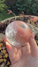 Load and play video in Gallery viewer, High Quality Clear Quartz Sphere 7cm Dia
