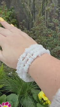 Load and play video in Gallery viewer, Milky Snow Quartz Wrap Bracelet
