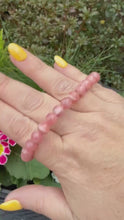 Load and play video in Gallery viewer, Rhodocrosite Bracelet 6mm Beads
