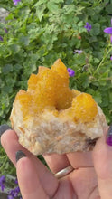 Load and play video in Gallery viewer, Natural Aura Sunshine Spirit Quartz Specimen
