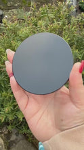 Load and play video in Gallery viewer, Black Obsidian Scrying Mirror 8cm or 3.1 inch Diameter
