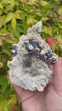 Load and play video in Gallery viewer, Galena, Calcite and Pyrite Specimen
