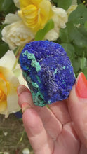 Load and play video in Gallery viewer, Azurite and Malachite Nodule Specimen from Anhui
