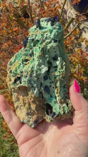Load and play video in Gallery viewer, Large Gemmy Cobalt Azurite and Malachite
