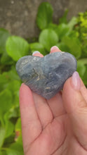 Load and play video in Gallery viewer, Blue Kyanite Heart Carving
