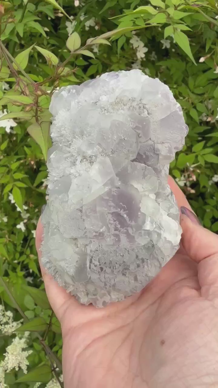 UV Reactive Green and Purple Fluorite Specimen from Fujian