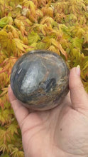 Load and play video in Gallery viewer, Large kyanite Sphere with Quartz over 7cm
