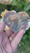 Load and play video in Gallery viewer, Agate and Chalcedony Heart Carving Heart

