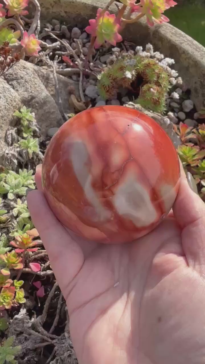 Large Mookaite Sphere 7.2cm Diameter