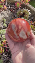 Load and play video in Gallery viewer, Large Mookaite Sphere 7.2cm Diameter

