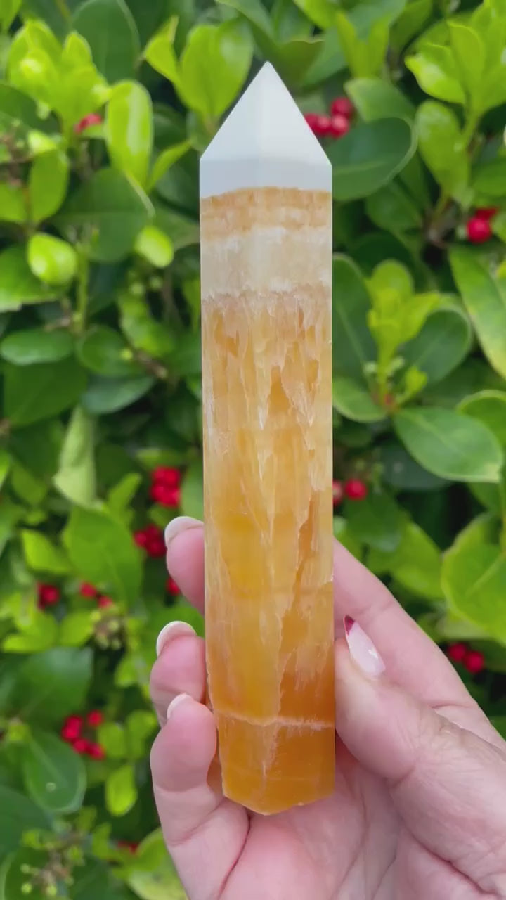 Orange Calcite Tower