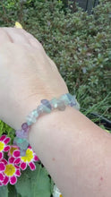 Load and play video in Gallery viewer, Fluorite Chip Bracelet mm Beads
