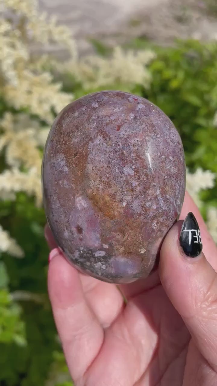 Purple Ocean Jasper Palmstone