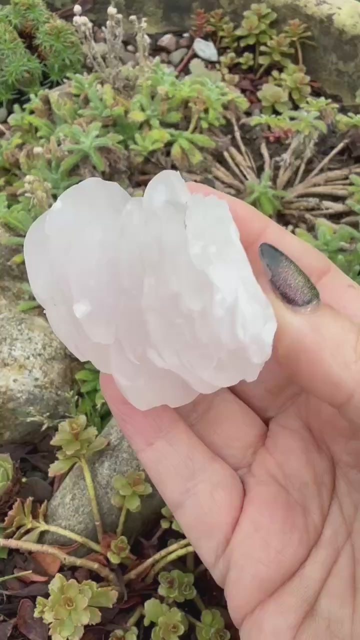 UV Reactive Pink Pagoda Calcite Specimen