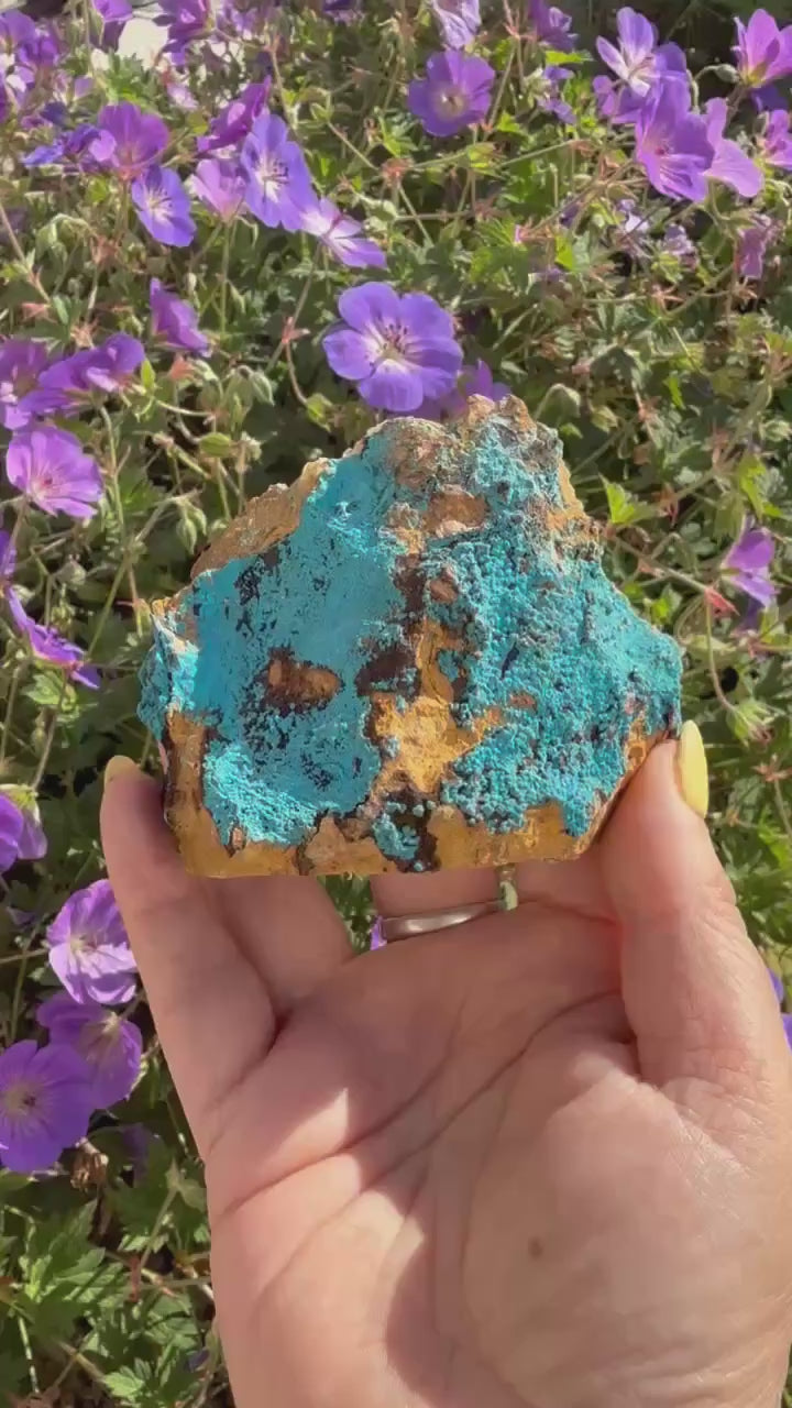Freestanding Shattuckite Specimen from Congo