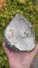Load and play video in Gallery viewer, Okenite and Calcite Cluster Specimen
