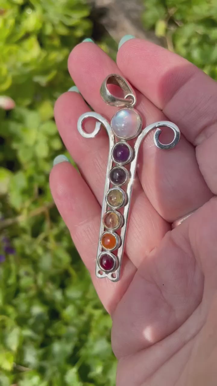Silver Chakra Pendant