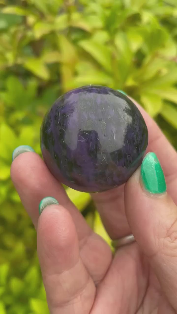 Charoite Sphere