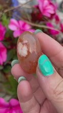 Load and play video in Gallery viewer, Carnelian Flower Agate Shiva Lingham
