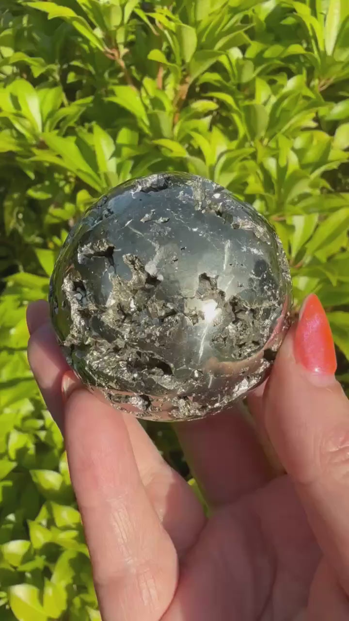 Pyrite Sphere 4.7cm Dia