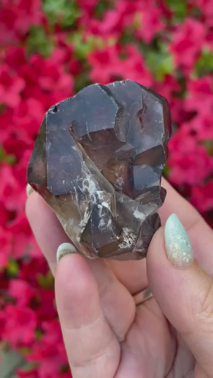 Natural Smoky Quartz Elestial Cluster Brazil