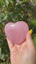 Load and play video in Gallery viewer, Gemmy Rose Quartz Heart Carving with Stand
